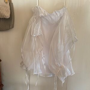 Alamour The Label Shimmering White dress